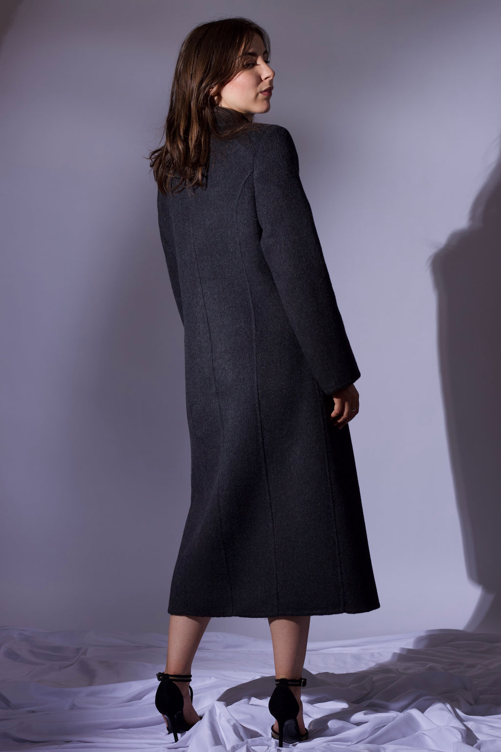 CAPPOTTO DOPPIOPETTO IN LANA DOUBLE – GRIGIO