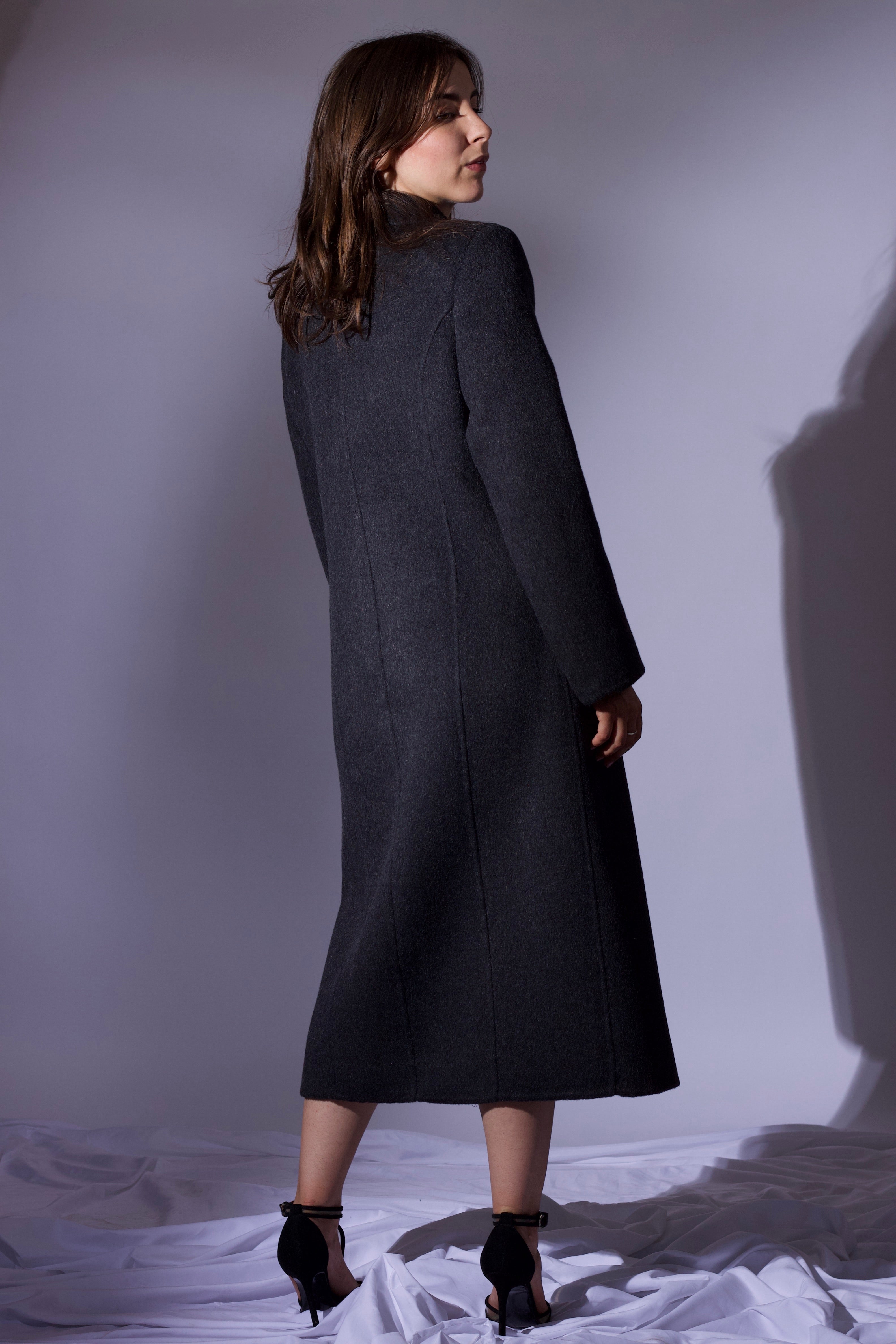 CAPPOTTO DOPPIOPETTO IN LANA DOUBLE – GRIGIO