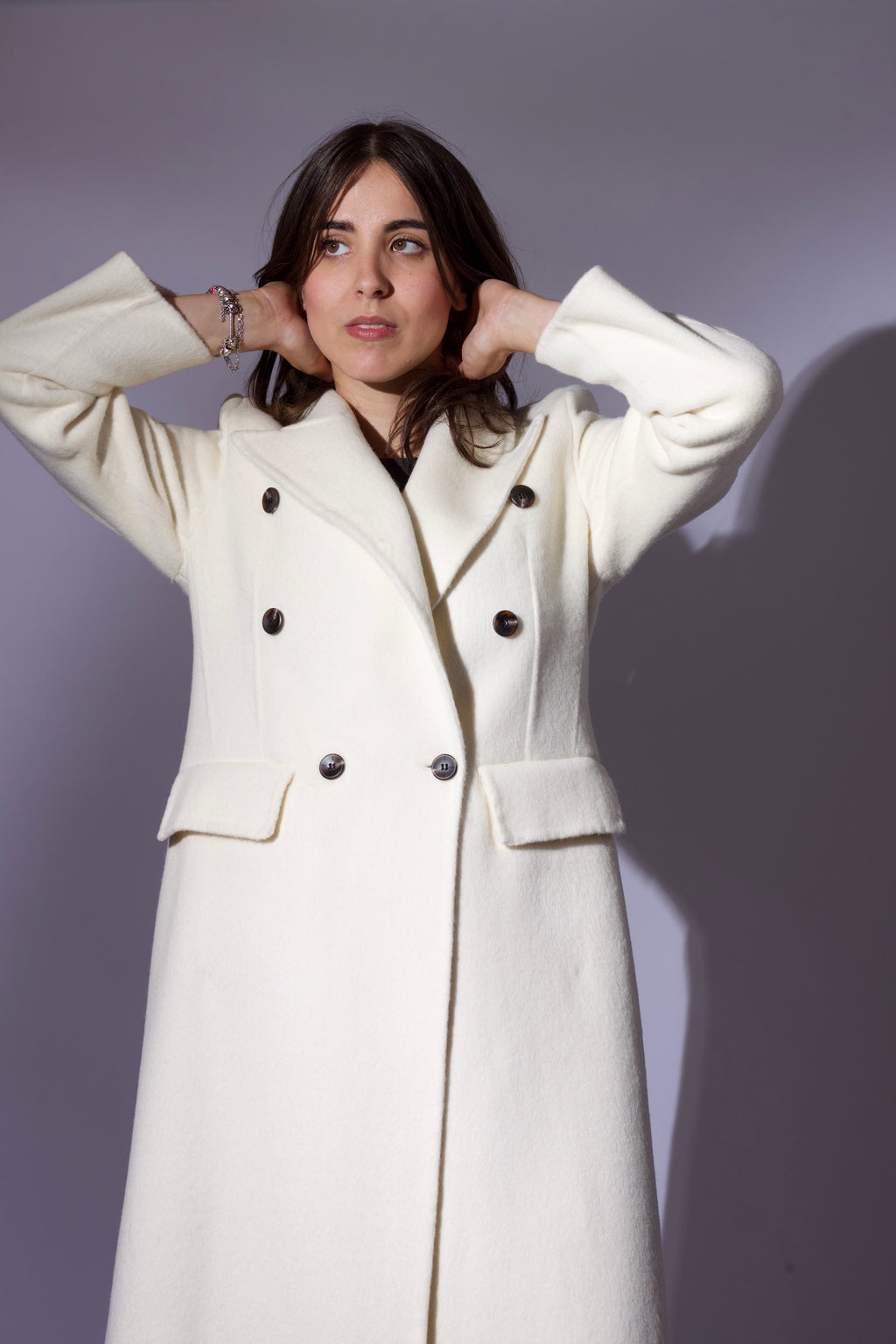 CAPPOTTO DOPPIOPETTO IN LANA DOUBLE – GRIGIO