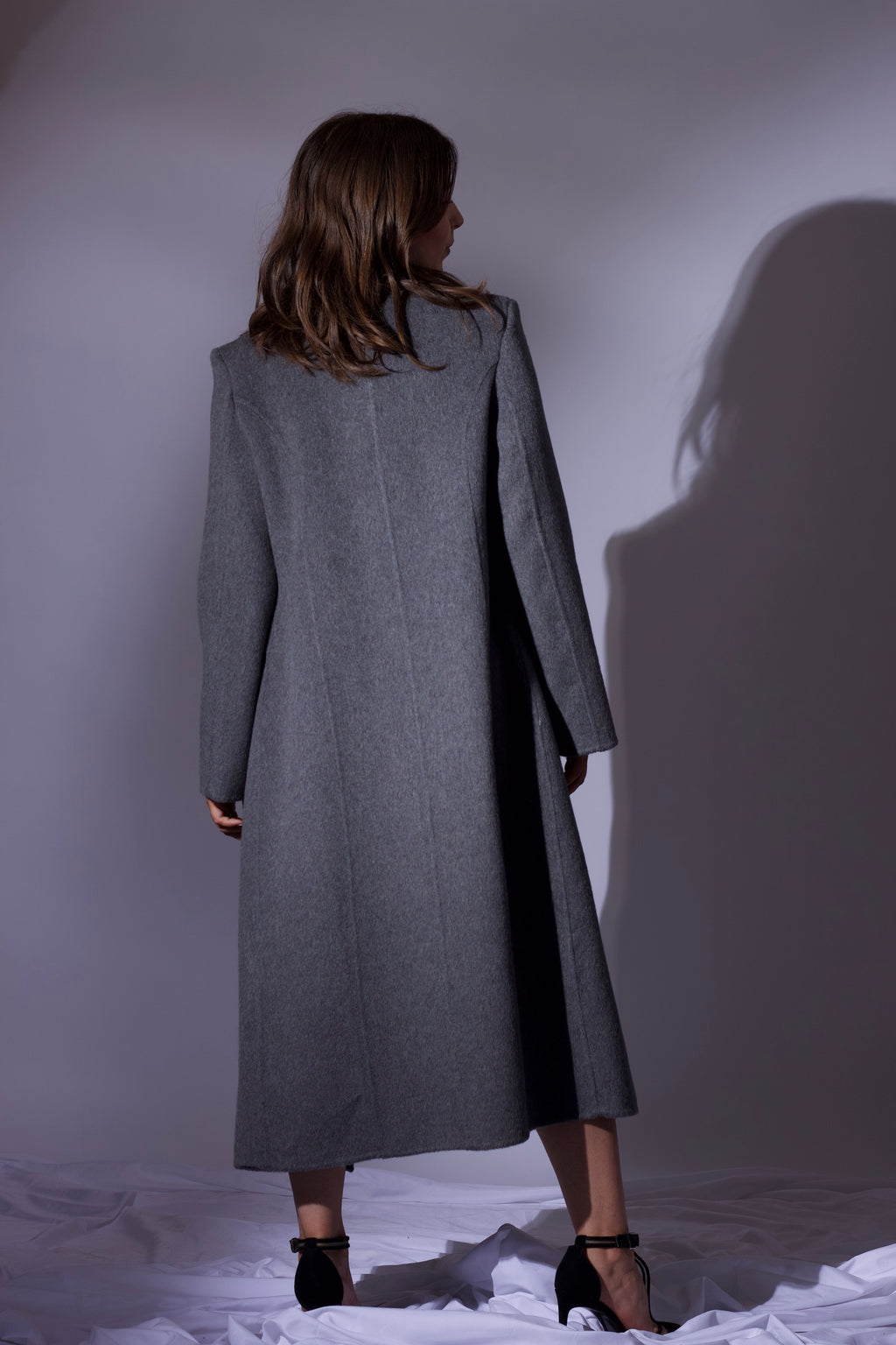 CAPPOTTO DOPPIOPETTO IN LANA DOUBLE – GRIGIO